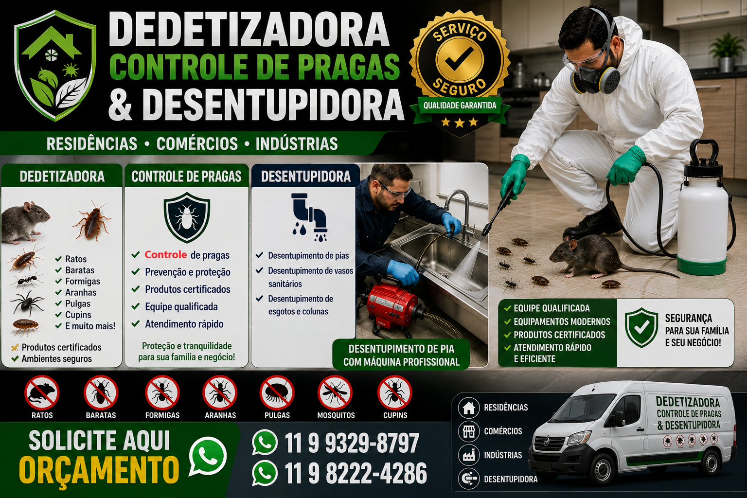 Dedetizadora Itaquera  e Desentupidora aricanduva
